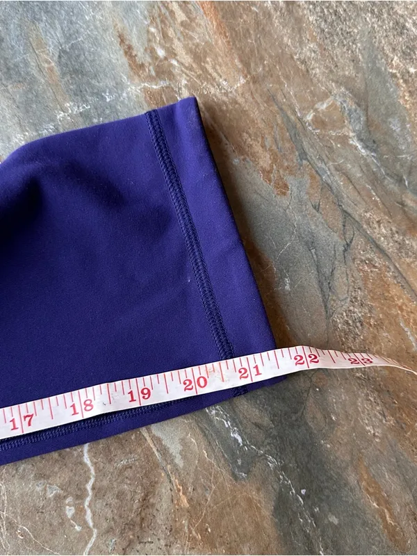 Lululemon Wunder Under Crop Leggings Indigo Purple Yoga Pants Size 8 - Image 7