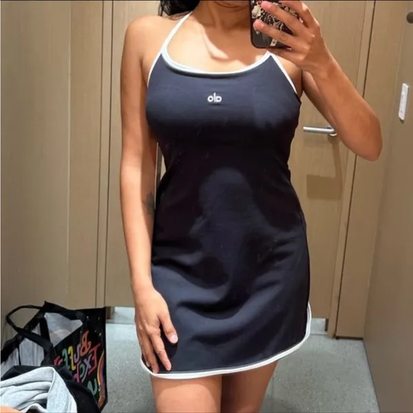 Alo Yoga Softsculpt Halter Tennis Dress Small NWT - Image 9