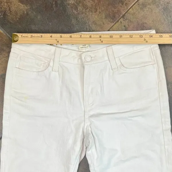 Kate Spade Broome Street White Mid Rise Straight Leg Jeans 29 - Image 4