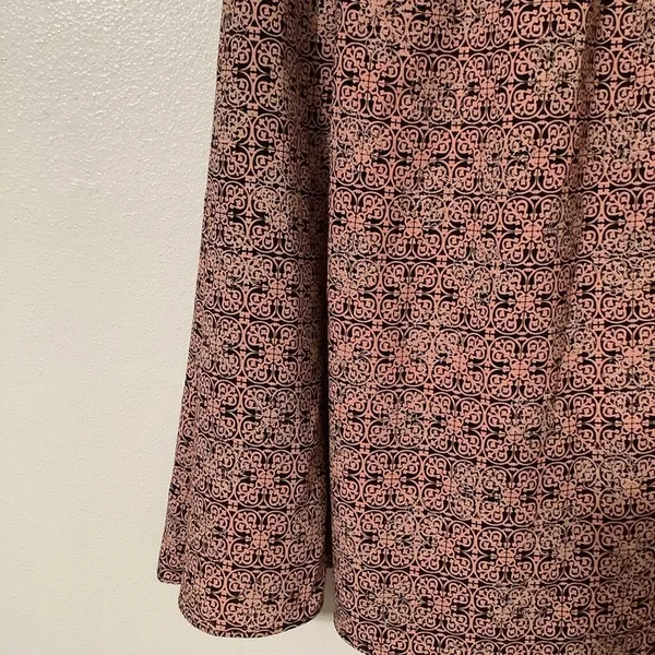 Rena‎ Rowan Whimsigoth Romantic Y2K Pink Black Floral A Line Fairy Skirt Medium - Image 10