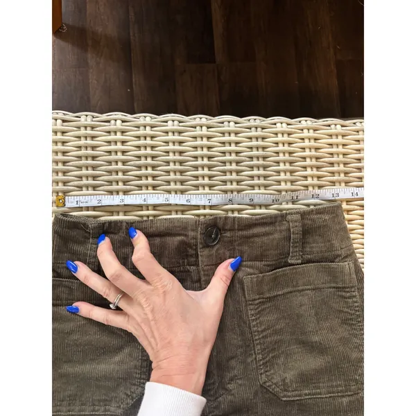 Maeve Anthropologie The Colette Corduroy Wide Leg Crop Pants Size 25 boho‎ - Image 6