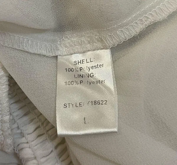 Do + Be white ruffle skirt women’s size large - Image 7