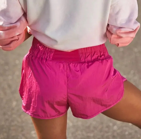 Free People Movement The Way Home High Rise Shorts Fuchsia - Image 4
