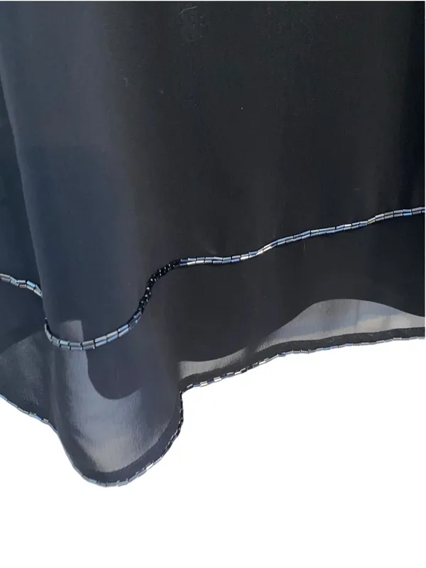 Vintage Y2K 90s Beaded Slip Dress Grunge Whimsigoth Fairycore Cocktail dress - Image 6