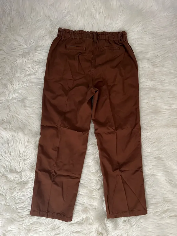 GAP Easy Twill Brown Straight-Leg Pants Size Medium  - Image 11