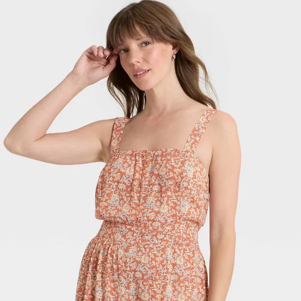 Universal Thread Paisley Jumpsuit • Boho Crepe One-Piece • NWT Size Small - Image 4