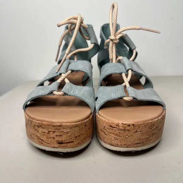 Sorel Cameron Lace Up Gladiator Flatform Size 9 - Image 4