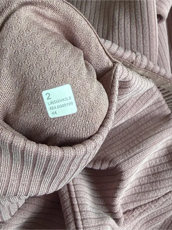 Lululemon Ribbed Softstreme Flared Pant *Regular Twilight Rose Pink Size 2 - Image 8