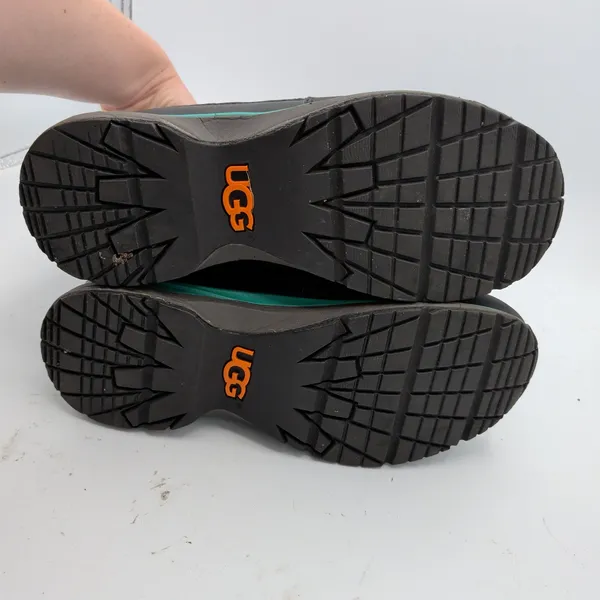 UGG Carora Waterproof Black Teal Leather Winter Boots 1005625 Womens‎ 7.5 - Image 7