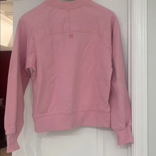 Ami De Coeur-Embroidered Sweatshirt In Pink - Image 9