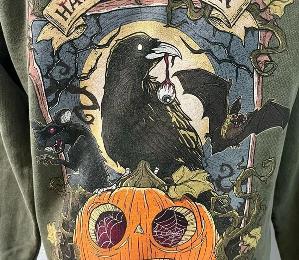 Universal Studios Halloween Horror Nights 2023 Graphics Sweatshirt Hoodie XS - Image 6