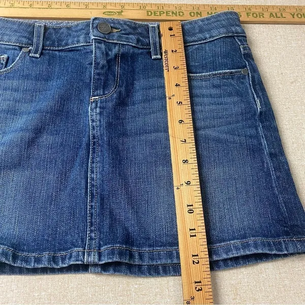 Paige Malibu Mini Blue Jeans Skirt Size 29 - Image 4