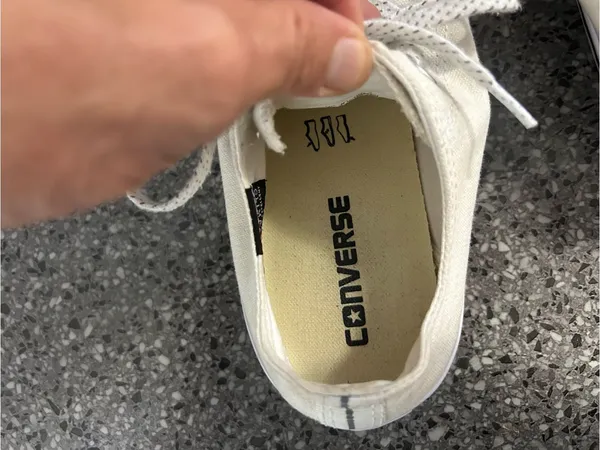 Converse Low-Top Canvas Sneakers in Off-White - Image 6
