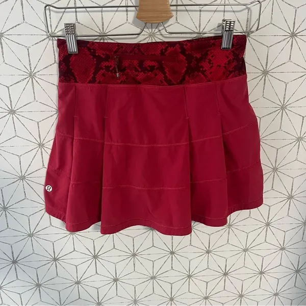 Lululemon Pace Rival Skirt Ziggy Cranberry - Image 5