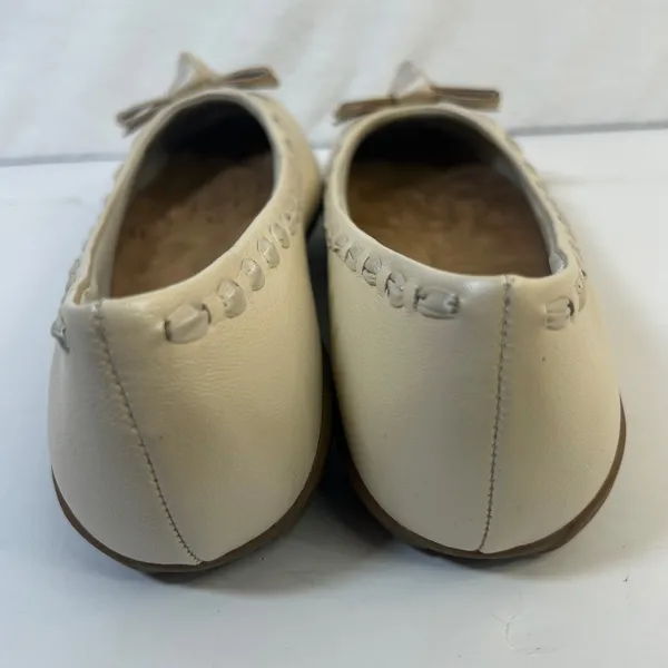 Walking Cradles Fawn Bone Pearl Leather‎ Bow Ballet Flats W0312367 Womens 8.5 - Image 8