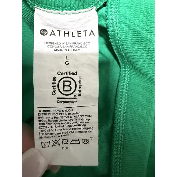 Athleta Momentum Seamless Tank Green Women's Size Large - Image 8