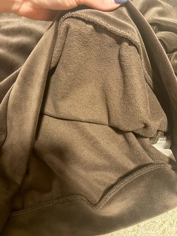 EXPRESS Brown Velour Pullover - Image 3