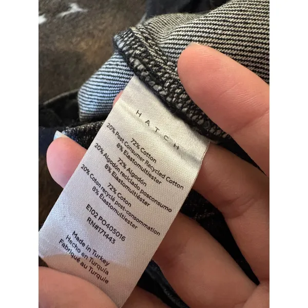Hatch Strong Like A‎ mama jeans Size 25 Black Wash Maternity - Image 6