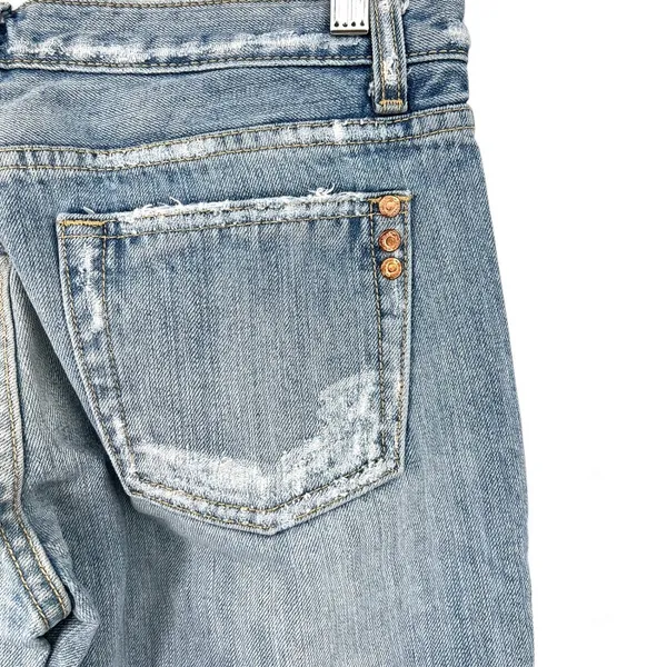 MISS ME 30 Jeans Denim Marilyn Light Wash Mid Rise Straight Leg 32" inseam - Image 4