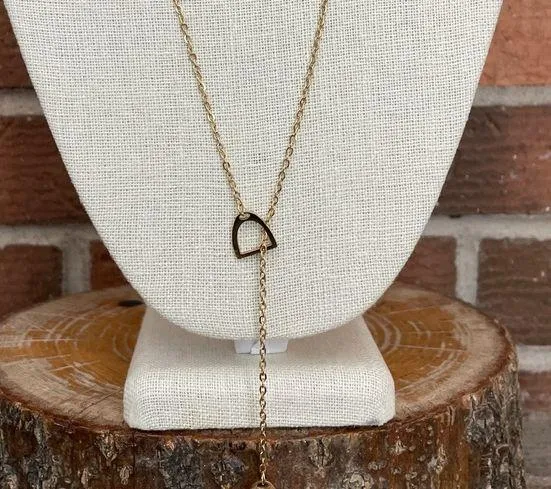 Stirrup Lariat Necklace - Image 2
