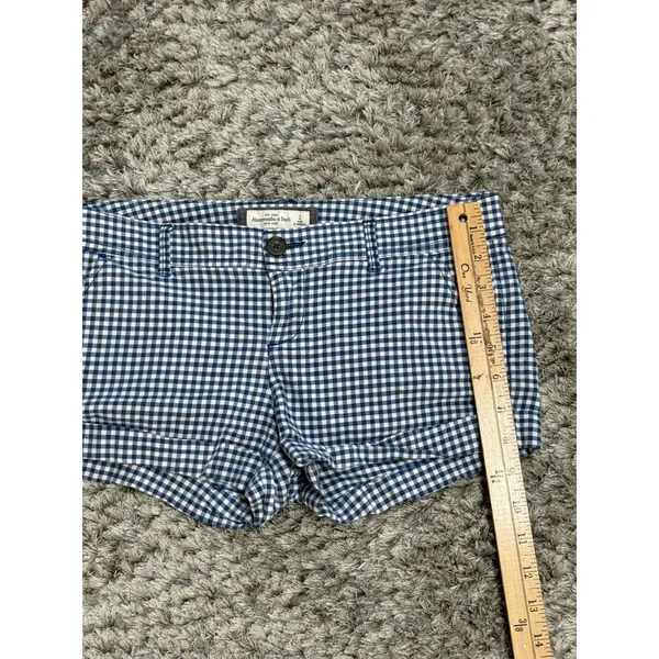 Vintage Y2K Abercrombie & Fitch Gingham Plaid Low Rise Micro Shorts Women Size 2 - Image 13
