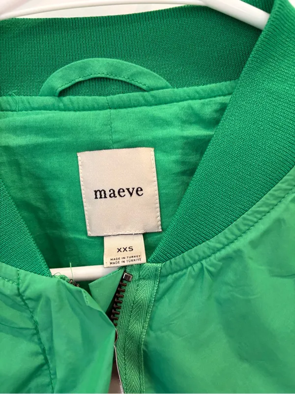 Anthropologie Maeve Ballon Sleeve Bomber - Image 2