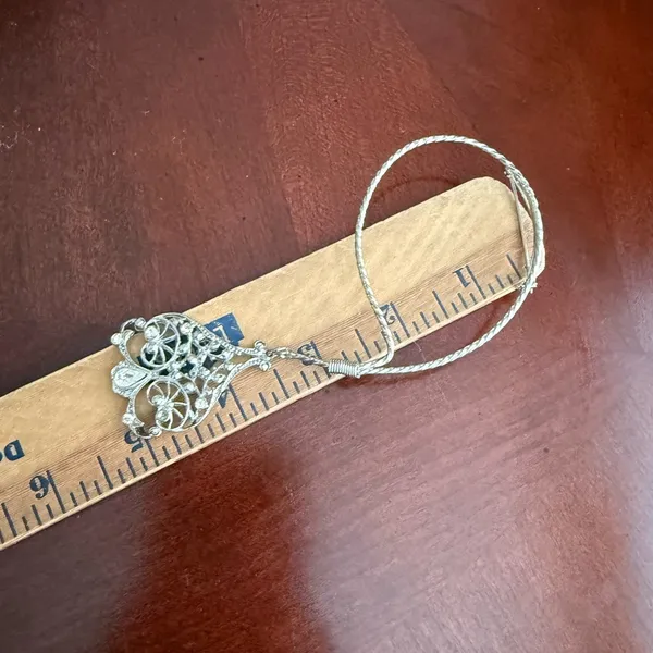 Vintage Silver Tone Brooch - Image 2