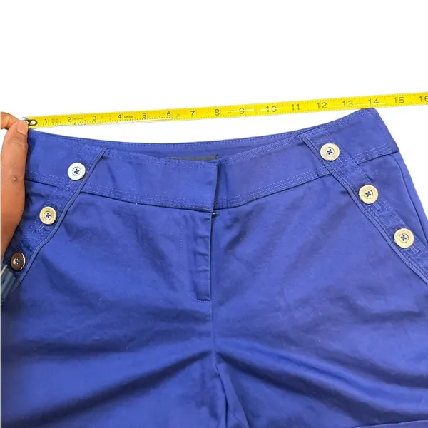 White House Black Market Blue Shorts Women’s Size 2 - Image 3