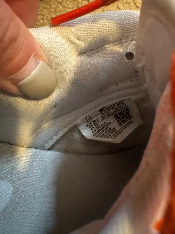 Gold Nike Dunk Low Orange Metallic White - Image 5