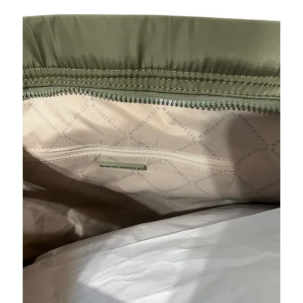 Steve Madden Olive Green Quilted Tote Bag Zip Pocket New with Tags‎ - Image 10
