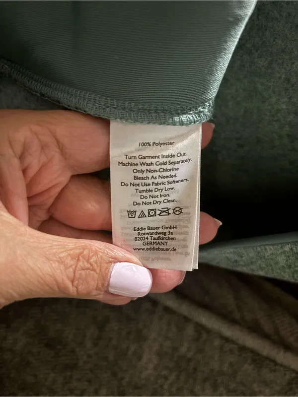Eddie Bauer Sage Green Radiator Sweater Fleece Full-Zip‎ Vest - Women's XL - Image 8