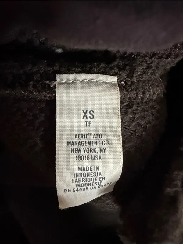 aerie Brown Sherpa Snap-Front Pullover - Image 6