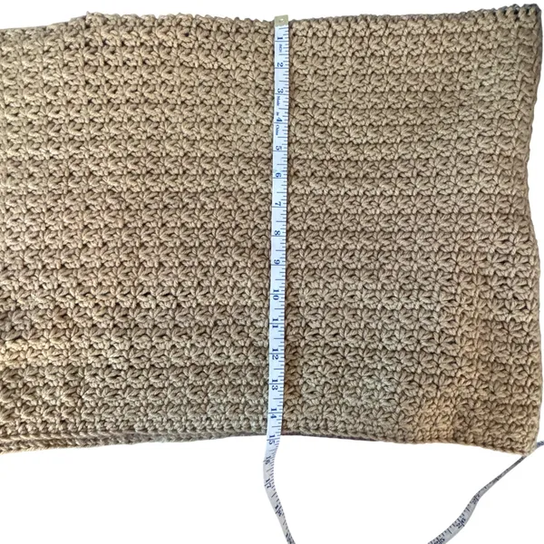 Handmade Crochet Poncho Shawl Wrap Multicolor Tassel Open Sleeve Boho‎ OS - Image 4