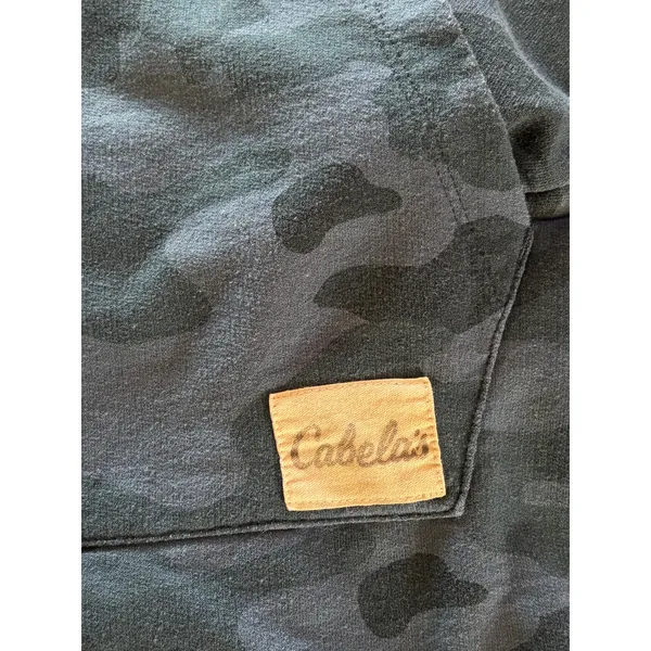 Cabela's Women's Blue Camo Organic Cotton Sweatshirt size Medium - Image 3