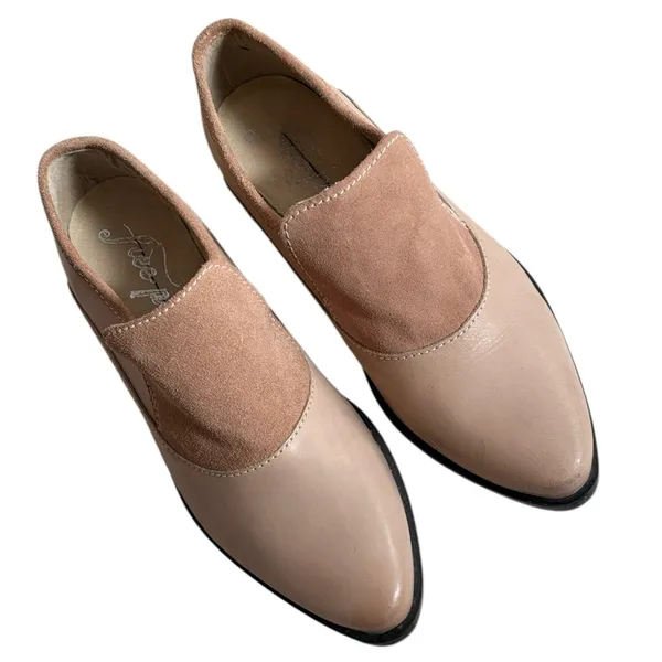 EUC Free People Leather Brady Loafers Size 7.5 - Image 2
