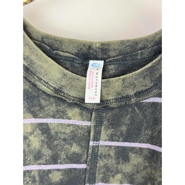 FP Movement Green and Lavender Striped Sleeveless Making Waves Tank - Size - XS - Image 6