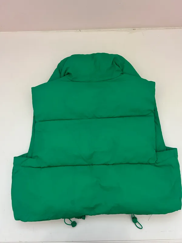 Cropped Green Puffer Best - Image 2