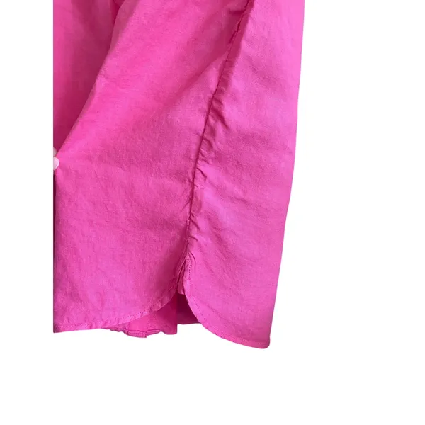 J. Crew Baird McNutt Irish Linen Shirt Dress Pink Size Small - Image 5