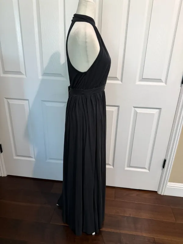 Free People FP Beach Knit Maxi Dress Cutout Backless Black Size XS - Image 9