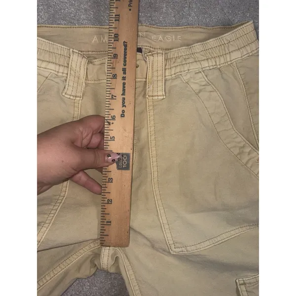 american eagle womens cargo pants straight leg tan 2 reg - Image 11