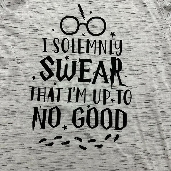Harry Potter “Solemnly Swear That I'm Up To No Good" Graphic T-Shirt Size Medium - Image 7
