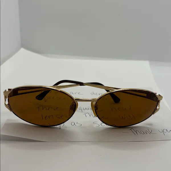 Vintage Sergio Tacchini Sunglasses Gold Brown S.T. 1047-S T802 130 90s Designer - Image 13