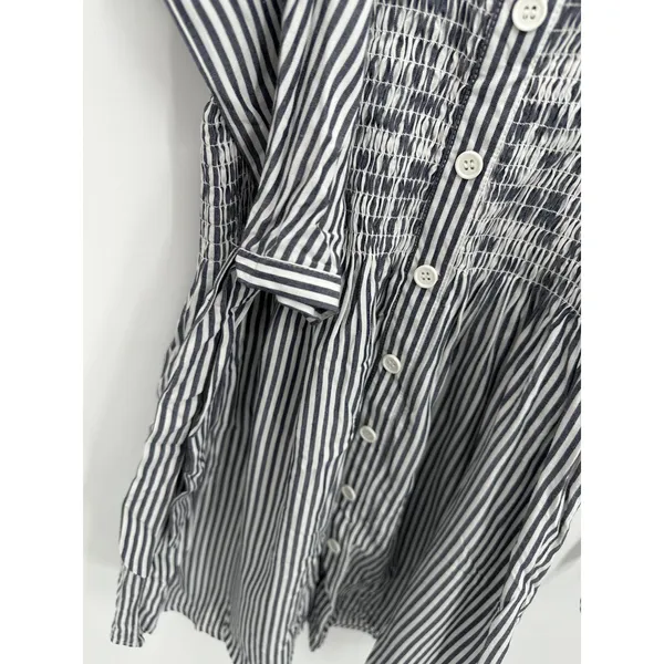Jack BB Dakota Womens‎ Blue Striped Smocked Dress Size S NWT Cosplay Sailor - Image 4