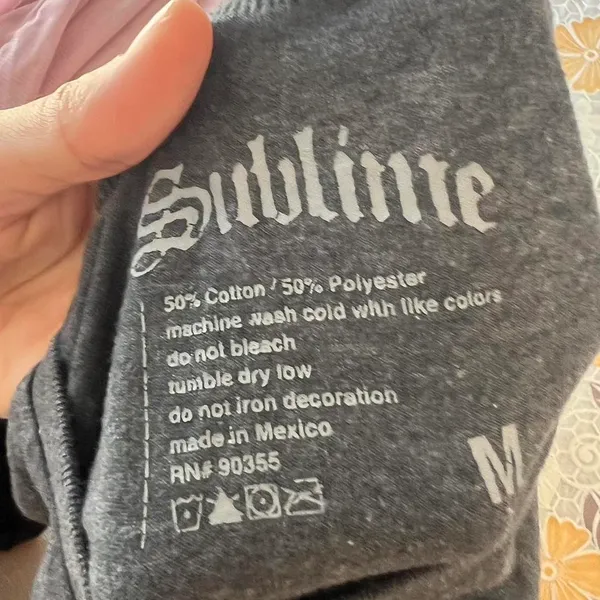 Sublime Grey  Tee Size M - Image 5