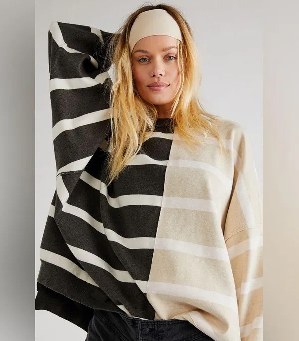 Free people Uptown Stripe Pullover - Image 3