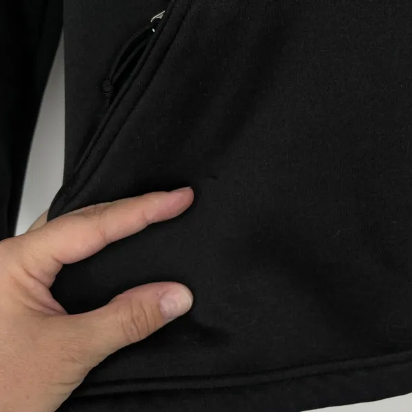 The North‎ Face Women's Black Fleece Jacket L Full Zip Long Sleeve Gorpcore - Image 4