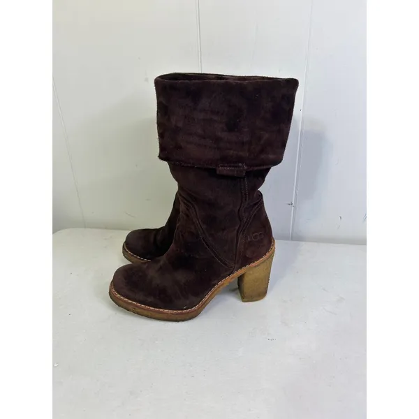 UGG Women's Josie Brown Suede Convertible Heel Boots in Size 5 - Image 7