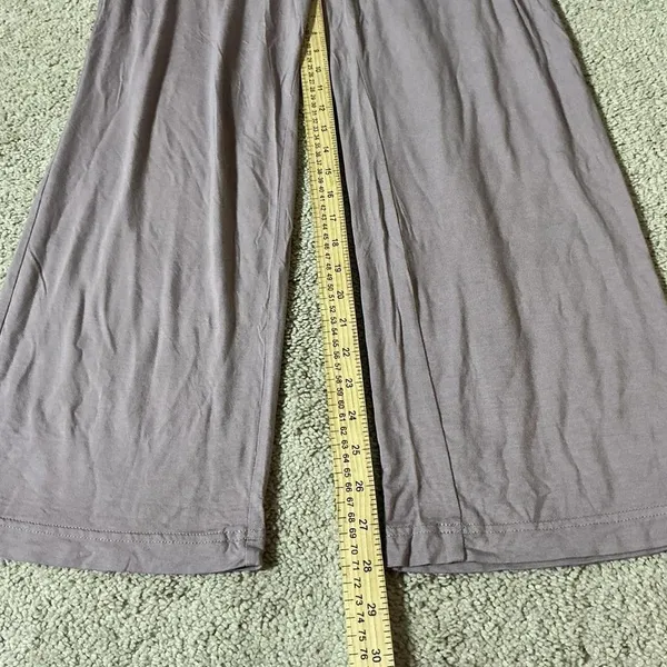 Cozy Earth Women Bamboo Wide Leg Pajama Pants Mauve Purple CEW0087 Small‎ - Image 6