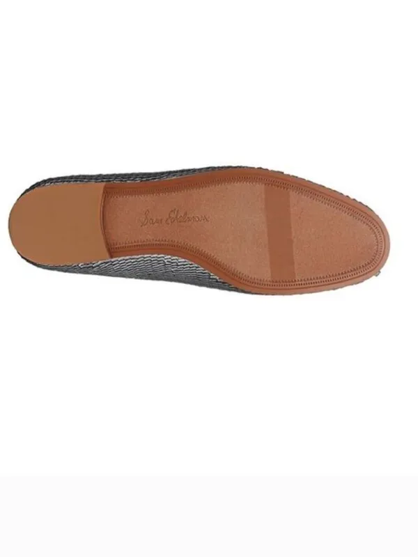 NEW $140 Sam Edelman Loraineglamr Bit Loafer, Silver Slip On SZ-8 - Image 4