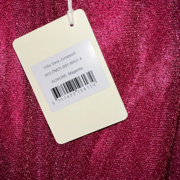 Peppermayo Villa Vera Jumpsuit in Magenta Size 0 New with tag - Image 13